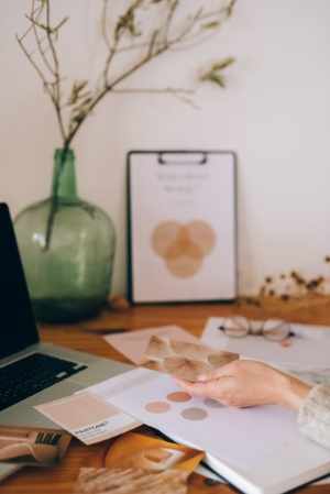 Comparing color palette swatches for a brand identity project